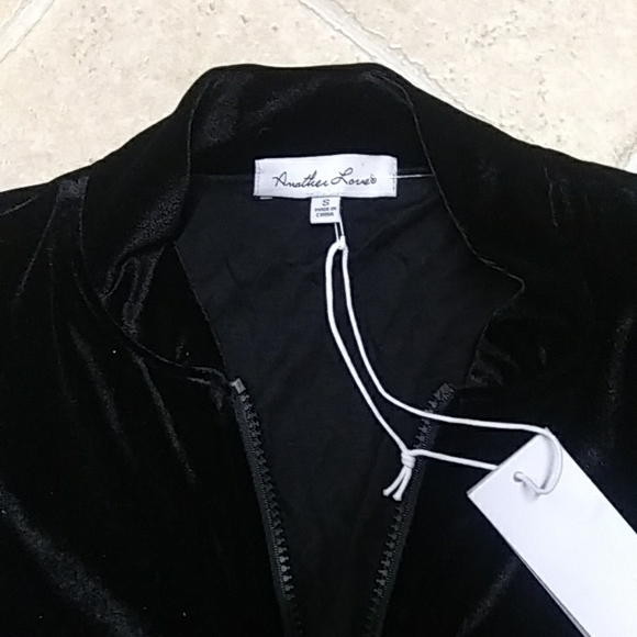 Velour Bomber Jacket - Picture 2 of 4